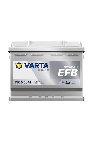 Varta N60 12v 60 Ah 640a Dynamıc Slı Start-stop Efb Akü Üretim Yılı: 2026