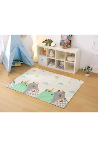 MooieBaby's Funny Zoo Katlanabilir Oyun Matı Oyun Halısı 150 x 180 x 1 CM