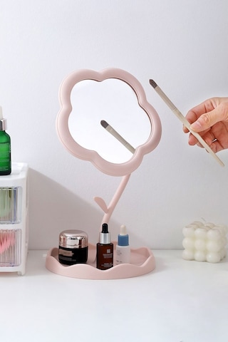 Chavin Pembe Plastik Takı Stand Masa Aynası Cin889pm Pembe