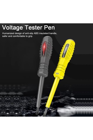 Yifomall Çok Amaçlı Elektrik Test Kalemi Ve Tornavida Seti - Sarı Uçlu, Taşınabilir, Yüksek Hassasiyetli