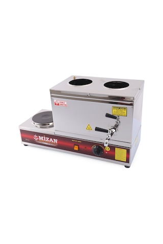 Mizan Demlikli Pleytli 20 L Elektrikli Çay Kazanı Kahveci