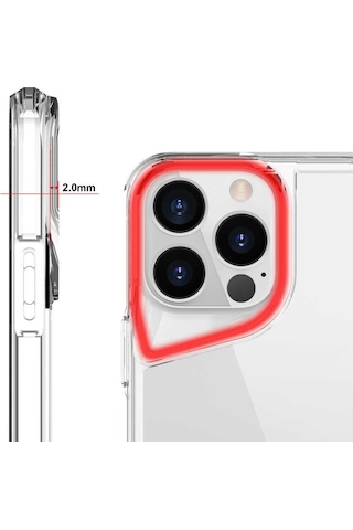 Apple Uyumlu iPhone 13 Pro Uyumlu Zore T-max Kılıf-renksiz Renksiz -