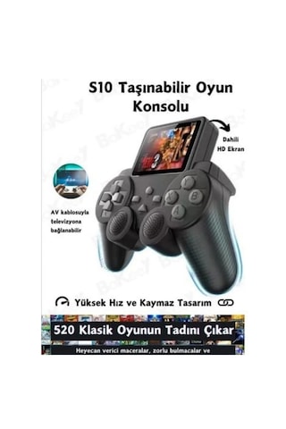 520 Oyunlu Kablosuz Oyun Konsolu i Oyun Konsolu