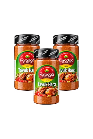 Karadağ Baharat Tavuk Harcı 200 Gr 3 Lü
