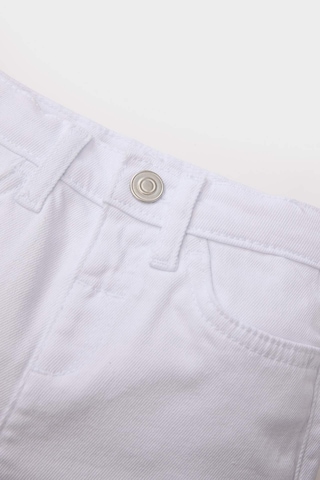 Defacto Beyaz Jean Şort Erkek Bebek C2286A524SM Beyaz