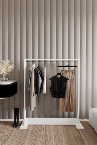 Decormet Salvitor Elbise Askısı Beyaz Beyaz