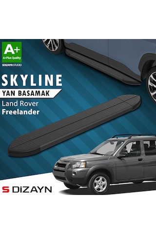 S-dizayn Land Rover Freelander Skyline Siyah Yan Basamak 163 Cm 1998-2006 A+ Kalite