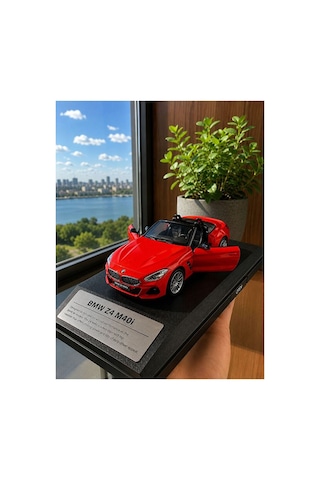 Bmw Z4 M40i Diecast Model Araba Kutulu Özel Standlı 1:32 Ölçek Bmw Z4 Diecast Model Araba