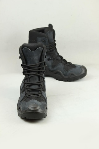 Pars Power Long Outdoor Tactical Hakiki Deri Su İtici Özellikli Askeri&polis Özel Harekat Botu-10984-Siyah Nubuk Siyah