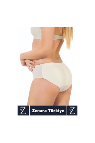 Özel Üretim İz İç Göstermez Push Up Kaymaz Popo Kaldıran Şekillendiren Destekleyici Dolgulu Korse Beyaz