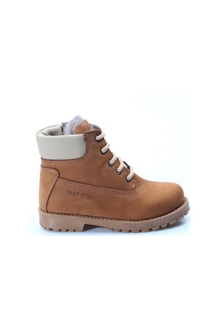 Fast Step Hakiki Deri Kürklü Unisex Çocuk Worker Bot 006kpa1002 001