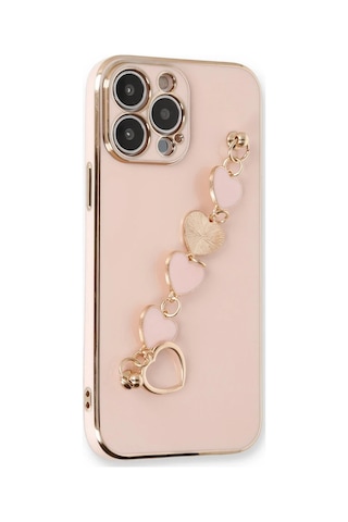 Apple iPhone Uyumlu Uyumlu 13 Pro Kılıf Esila Silikon - Pudra Renkli