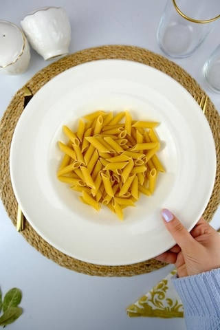 Digithome Valencia Porselen Spagetti Makarna Tabağı 27 Cm Krem - Ipf1096 C320.045