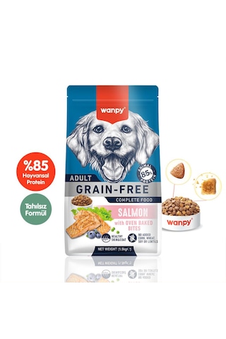 Wanpy Tahılsız Somonlu Yetişkin Köpek Maması 1,5 Kg Wanpy Tahılsız Somonlu Yetişkin Köpek Maması 1,5 Kg