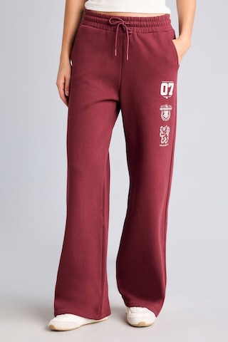 Defacto Harry Potter Wide Leg Beli Bağcıklı Baskılı Kalın Kumaş Eşofman Altı I3173ax26aubr98 Bordo-br98