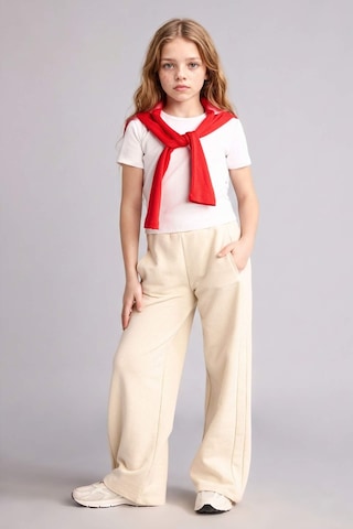 Defacto Kız Çocuk Wide Leg Eşofman Altı G0577a826sper117 Ekru-er117