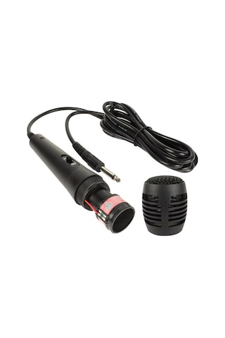 6,35mm Jack Girişli Dinamik Mikrofon 3 Metre Kablolu Karaoke Mikrofon