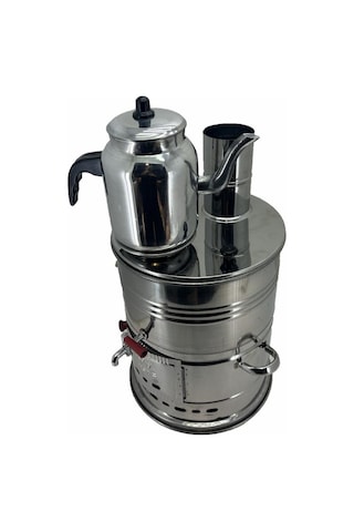 Paslanmaz 304 Çelik Demlikli 7 L Semaver