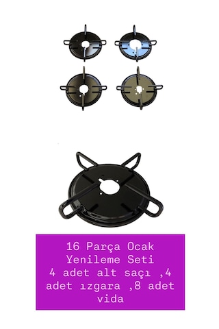 Kumtel,termikel Birçok Marka Için Cam Ocak Izgara Takımı-ankastre-set Üstü Ocak Izgarası 16 Parça Diğer