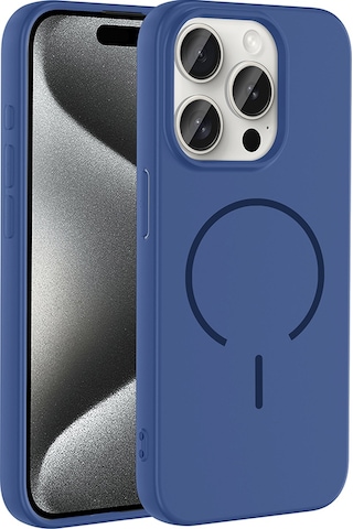 Apple Uyumlu iPhone 15 Pro Kılıf M-safe Şarj Özellikli Sys Meta Kapak - Siyah Siyah