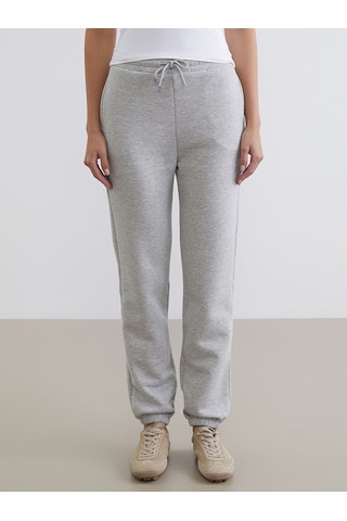 Lcw Everyday Gri Beli Lastikli Kadın Jogger Eşofman Altı