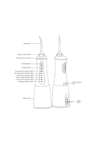 Ambition Black-oral Irrigator Diş Duşu 5 Modları Taşınabilir Diş