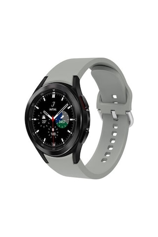 Samsung Galaxy Uyumlu Watch 4 Classic 46mm Krd-50 Silikon Kordon - Kırmızı