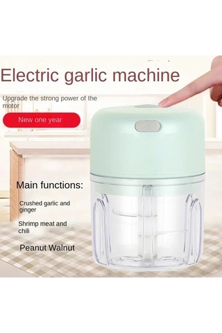 Maoyaya Elektrikli Sarımsak Kıyıcı, Taşınabilir Sebze Doğrayıcı 100 Ml Çok Renkli Çok Renkli