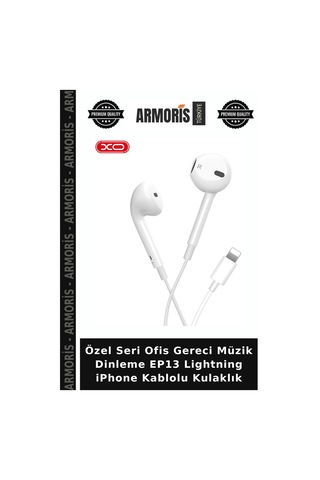 Özel Seri Ofis Gereci Müzik Dinleme Ep13 LightningApple iPhone Uyumlu Kablolu Kulaklık