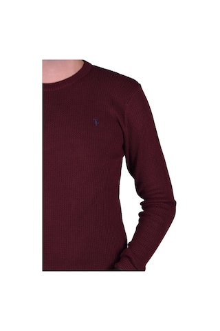 Erkek Bordo Bisiklet Yaka Kazak, Ot-Kzk-20004 Bordo