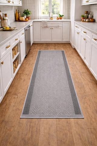 Merinos Rs Sisal 79266-095 Özel Kesme Halı Gri Çok Renkli