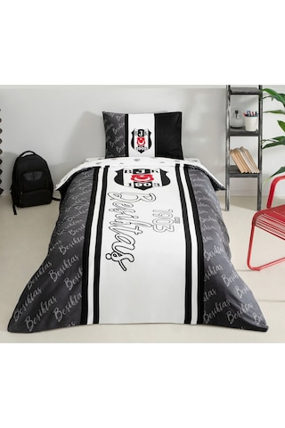 Taç Lisanslı Nevresim Takımı Beşiktaş 1903 Glow Tek Kişilik 120 X 200 Cm