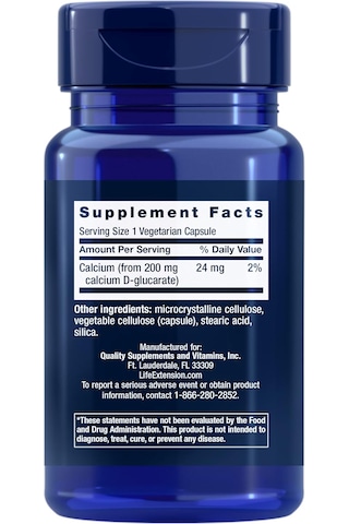 Calcium D-glucarate 200 Mg, Kalsiyum D-glukarat Supports The Body S Cleaning System ,helps Maintain Already-healthy Cholesterol Levels , Healthy Detoxification Support