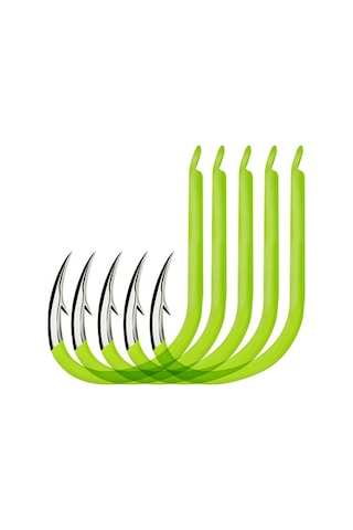 Jeehugo 50 Adet Sarı Floresan Oltacı İğne - Yüksek Karbon Çelik, 13 Boyut, Balıkçılık Enstrümanı