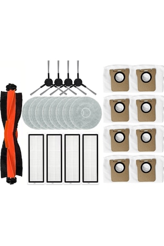 Junzhuodianpu Xiaomi X20 Max / X20 Pro / D109gl / D102gl Elektrikli Süpürge Aksesuar Seti 25 Parça : Elektrikli Süpürge Fırçası, Filtre, Paspas, Toz Torbası