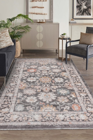 Retrova Halı Koleksiyonu Vintage Eskitme Desenli, 6 Mm İnce Form, Tozumaz Ve Kolay Temizlik Renkli