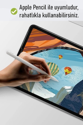 Apple Uyumlu iPad Air 6. Nesil M2 11 Inç 2024 Nano Kırılmaz Ekran Koruyucu Şeffaf Esnek Cam Tam