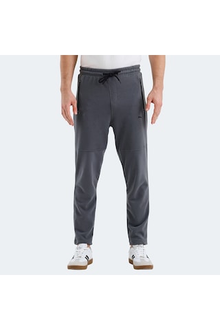 Slazenger KENNARD Erkek Fermuar Cepli Koyu Gri Eşofman Altı