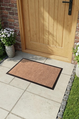 Ps017a Bej Kaymaz Taban Nem Alıcı Toz Alıcı Dayanıklı Kapı Önü Paspası Uv Dayanıklı 40x60