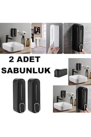 Duvara Monte Edilebilir Banyo 350ml Sabunluk Monte Şampuanlık