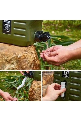 Sunnyhike 12l Musluklu Dayanıklı Outdoor Kamp Piknik Su Bidonu