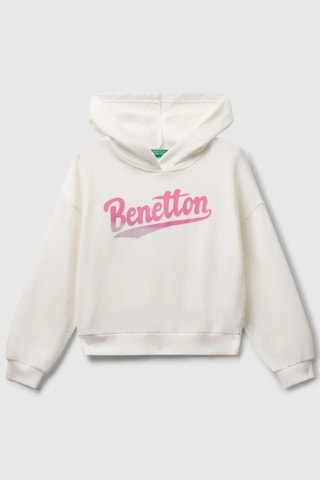 United Colors Of Benetton Kız Çocuk 3j68c204w-25k Sweatshirt Beyaz-1931 Beyaz