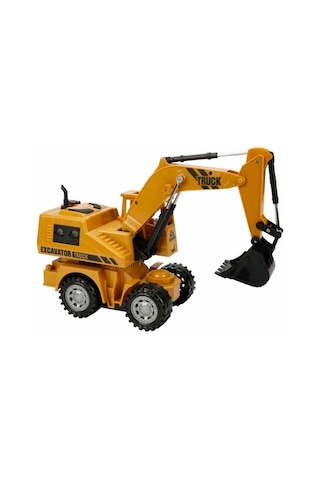 1:24 Işıklı Usb Şarjlı Uzaktan Kumandalı Ekskavatör 5 Kanal Hareketli Rc Excavator