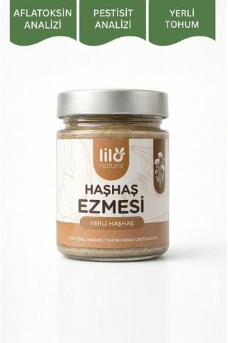%100 Yerli Haşhaş Ezmesi Katkısız 300 G Aflatoksin Ve Pestisit Analizli - 853994321