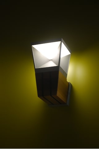 Teak Ağacı Gövde 6W Ledli Bahçe Aydınlatma Aplik Kahverengi