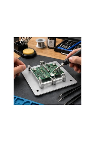Profesyonel Hassas Pcb Tamir Ve Kart Tutucu Standı - Lehimleme & Sökme İstasyonu