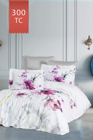 Varol Royal Saten Çift Kişilik 300tc Nevresim Takımı - Verona Çok Renkli