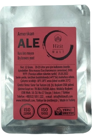 Hitit Malt Amerikan Ale Kuru Bira Mayası 12 G Hitit Malt Amerikan Ale Kuru Bira Mayası 12 G