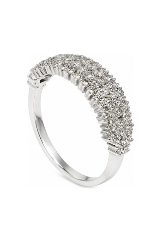 Yazıcılar 14 Ayar Altın Beyaz Taşlı Kuzey Işığı Yüzük 2,44 Gr