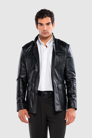 Tamer Tanca Erkek Hakiki Deri Siyah Deri Mont 415 K-757 Erk Dr Mont Sk24/25 Sıyah Dr Siyah